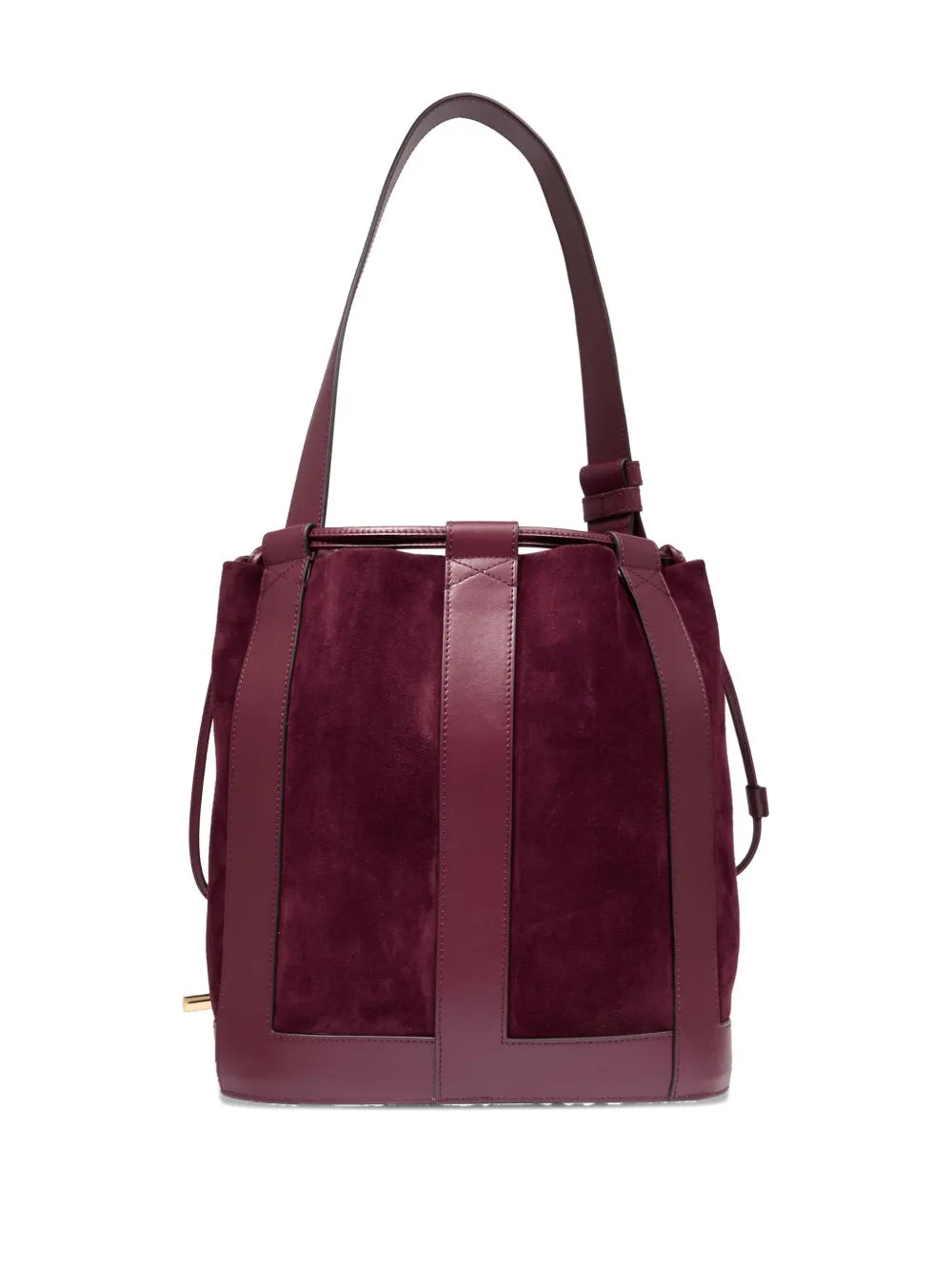 Lancel Medium Elles Suede Bucket Bag — Same as shown — Size One Size — Side View