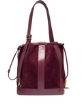 Lancel Medium Elles Suede Bucket Bag — Same as shown — Size One Size — Front View