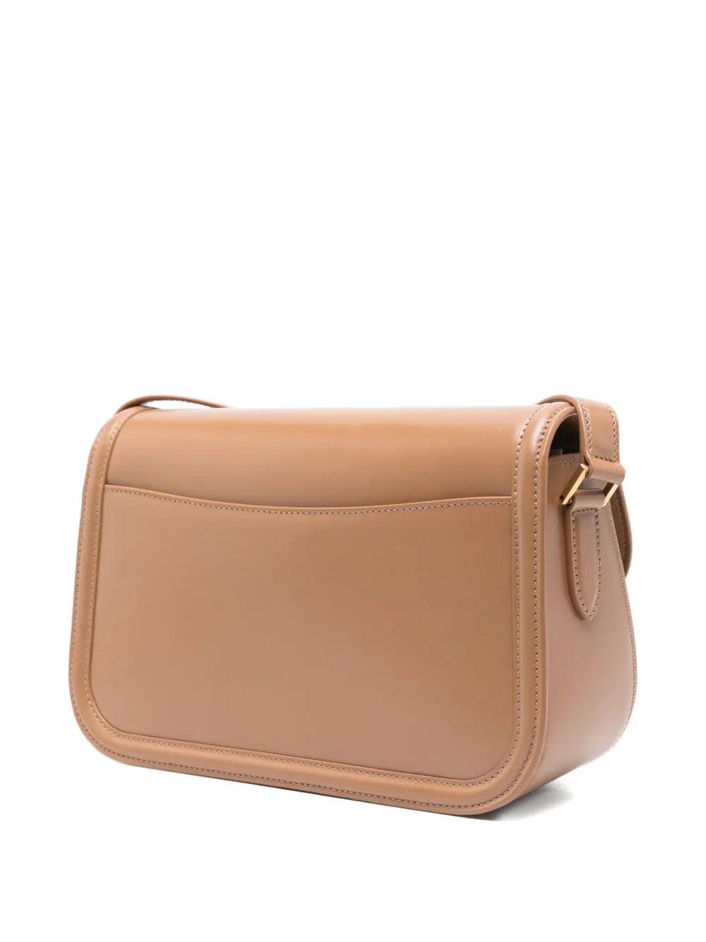 Saint Laurent Medium Solferino Logo Plaque Foldover Shoulder Bag — Same as shown — Size One Size — Back View