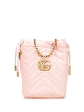 Gucci Pre Owned 2016 2025 Small Gg Marmont Leather Matelasse Bucket Bag — Same as shown — Size One Size — Front View