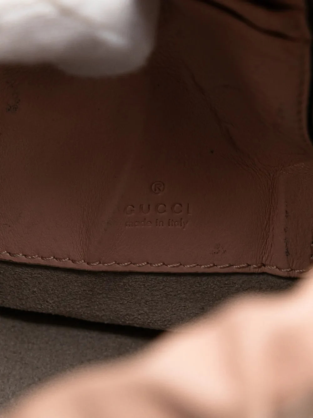 Gucci Pre Owned 2016 2025 Small Gg Marmont Leather Matelasse Bucket Bag — Same as shown — Size One Size — Lifestyle View