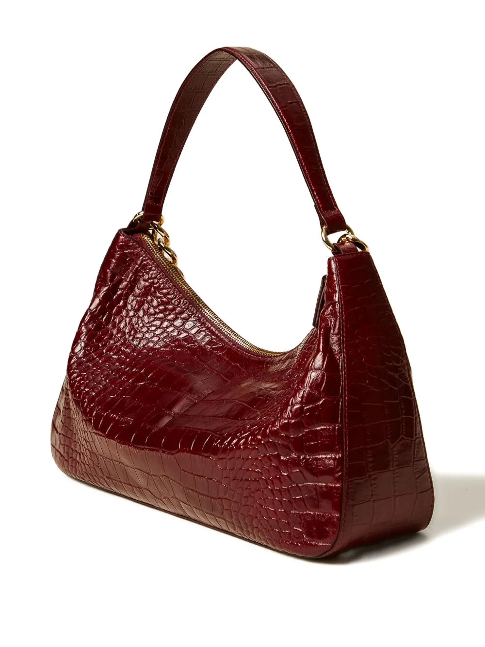 Twinset Liliane Crocodile Effect Chain Shoulder Bag — Same as shown — Size One Size — Top View