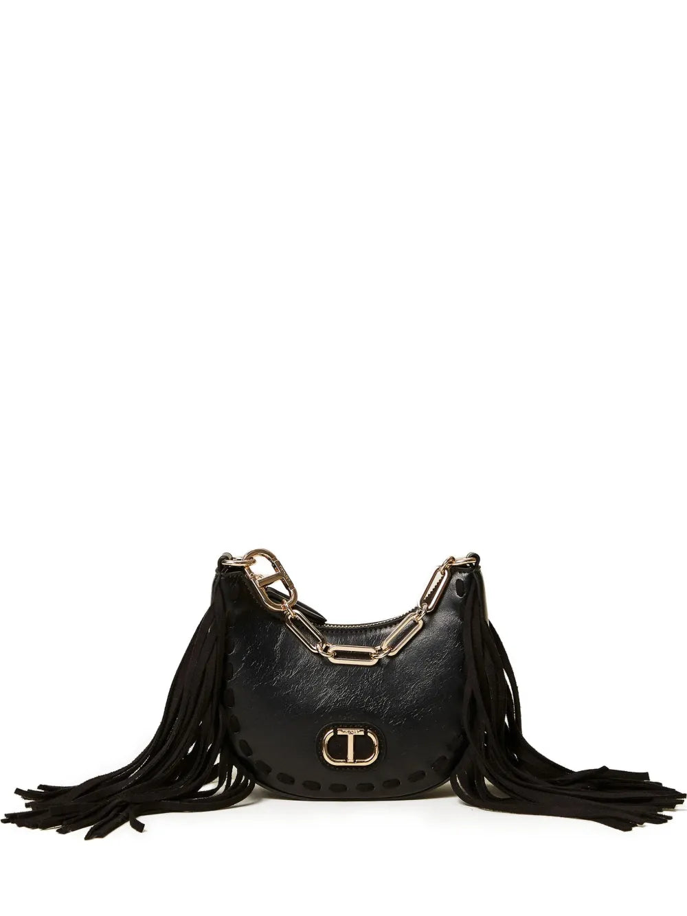 Twinset Fringe Chain Shoulder Bag — Same as shown — Size One Size — Front View