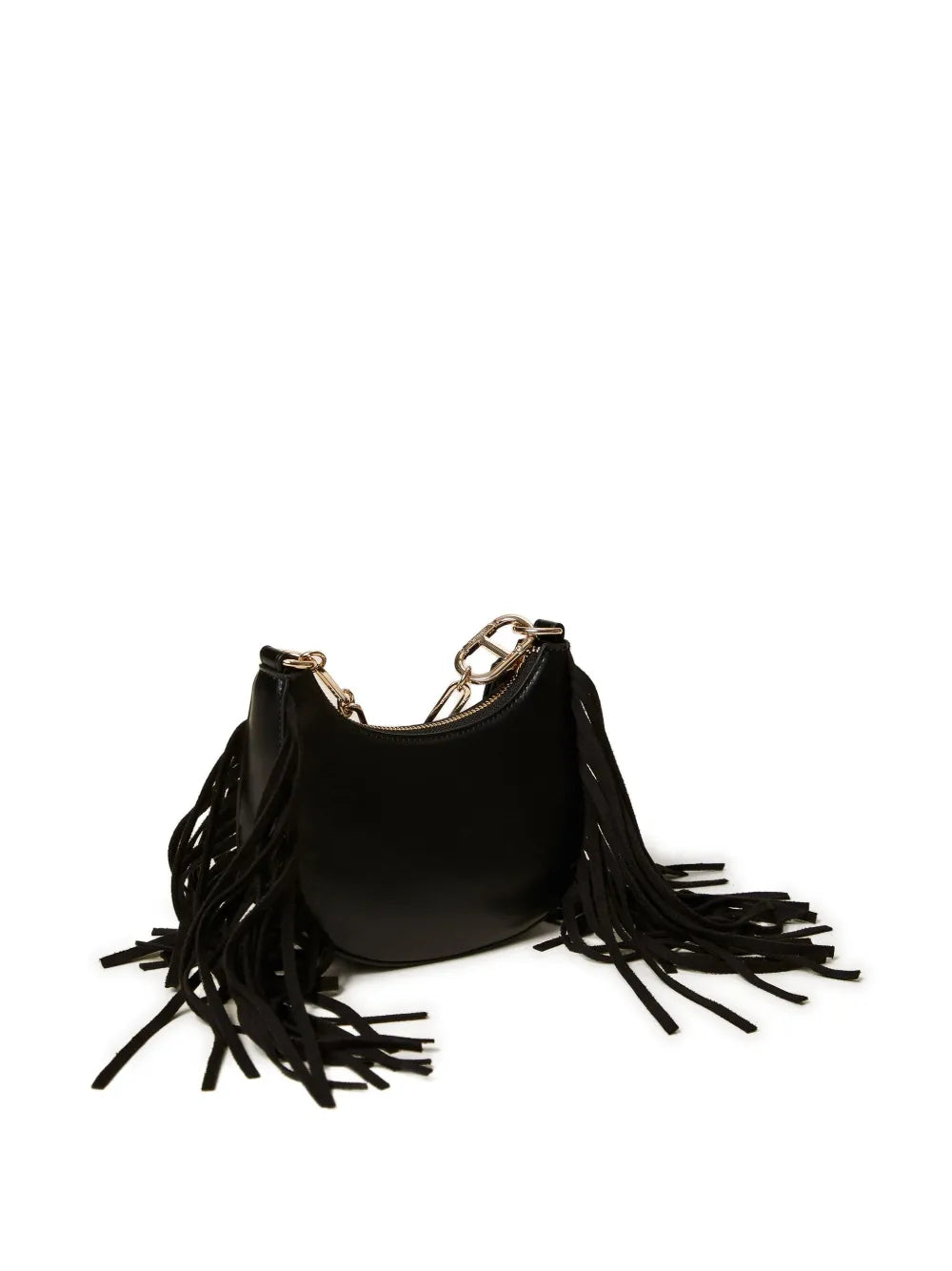 Twinset Fringe Chain Shoulder Bag — Same as shown — Size One Size — Side View