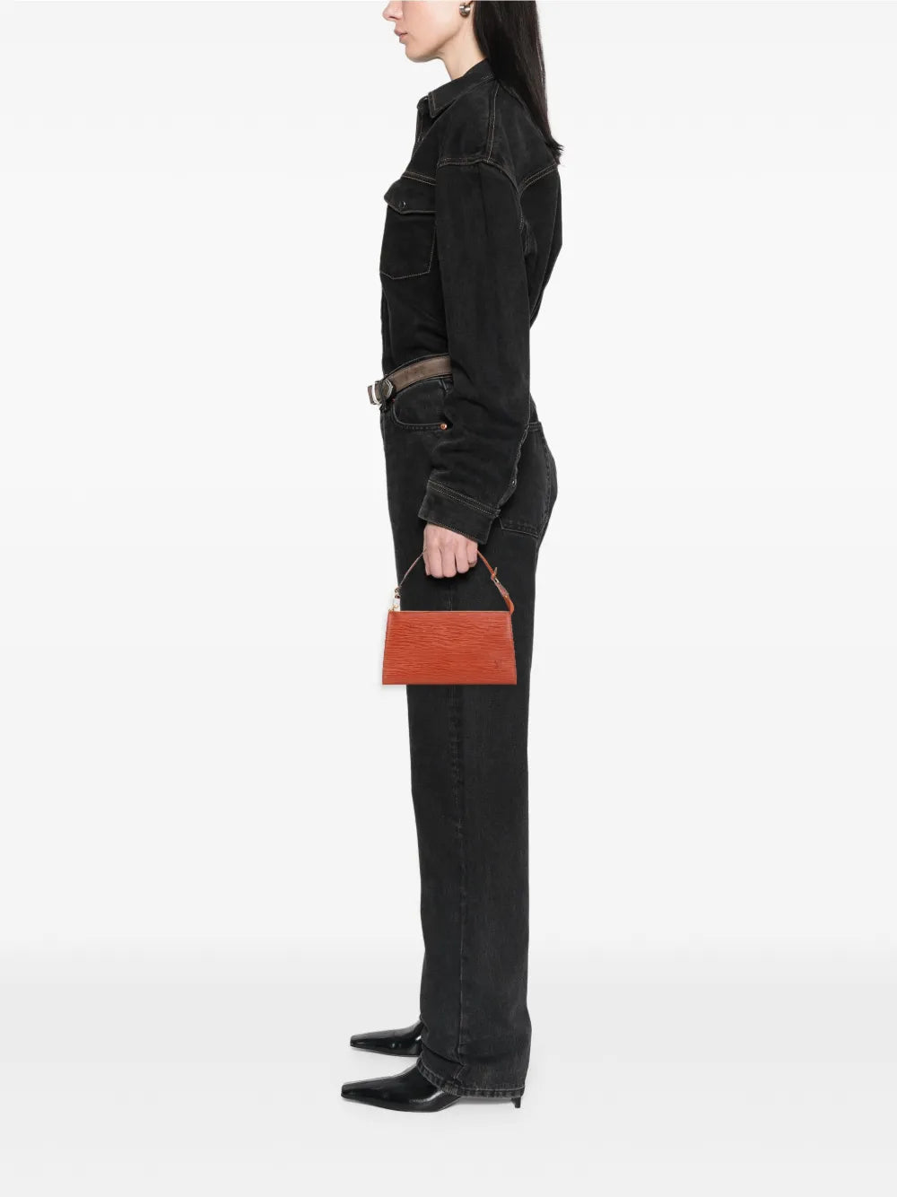 Louis Vuitton Pre Owned 1998 Epi Pochette Accessoires Shoulder Bag — Same as shown — Size One Size — Side View
