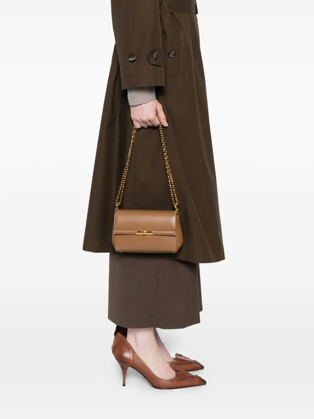Dolce Gabbana Leather Shoulder Bag — Same as shown — Size One Size — Side View
