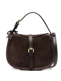 Etro Small Buckle Fastening Suede Shoulder Bag — Same as shown — Size One Size — Front View
