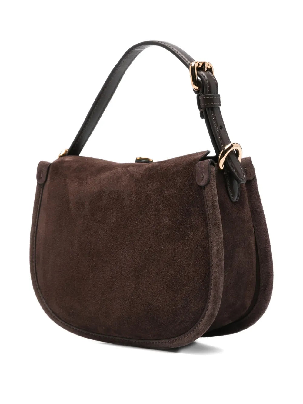 Etro Small Buckle Fastening Suede Shoulder Bag — Same as shown — Size One Size — Back View