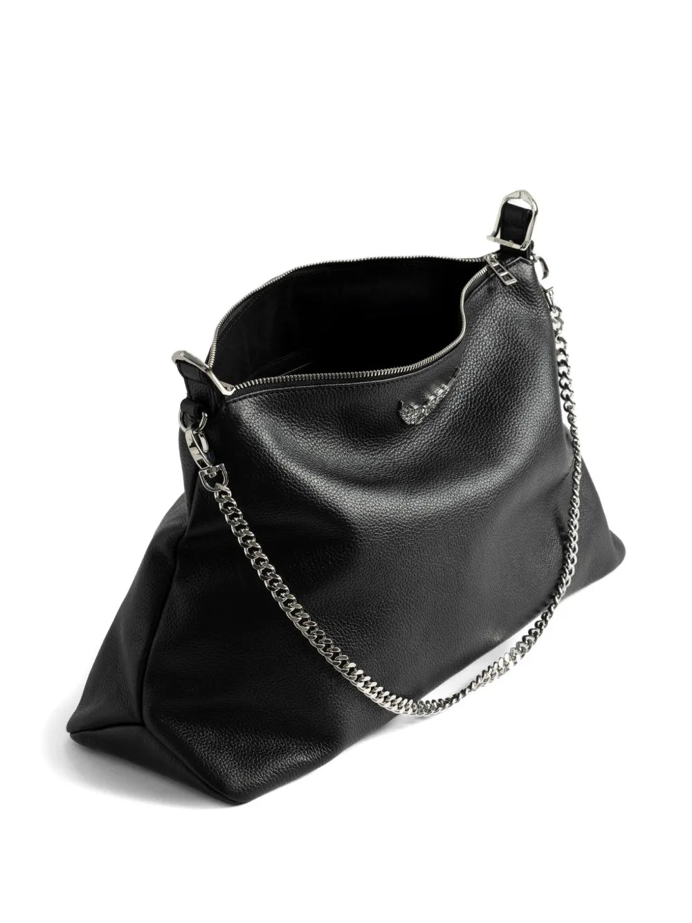 Zadigvoltaire Jim Chain Strap Leather Shoulder Bag — Same as shown — Size One Size — Top View