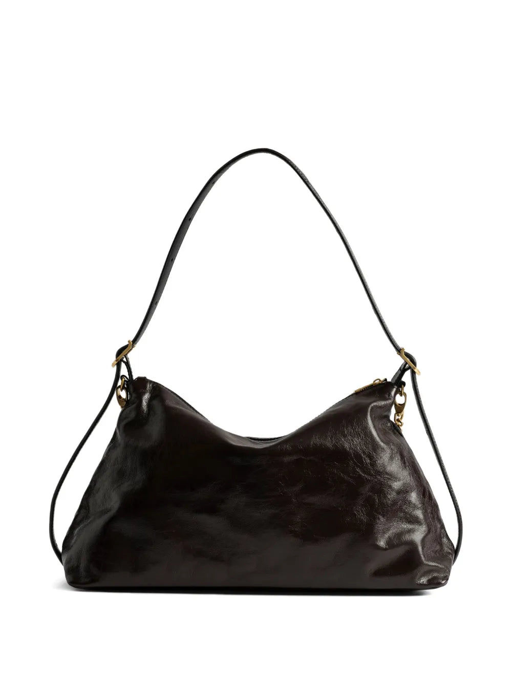 Zadigvoltaire Jim Chain Embellished Shoulder Bag — Same as shown — Size One Size — Side View