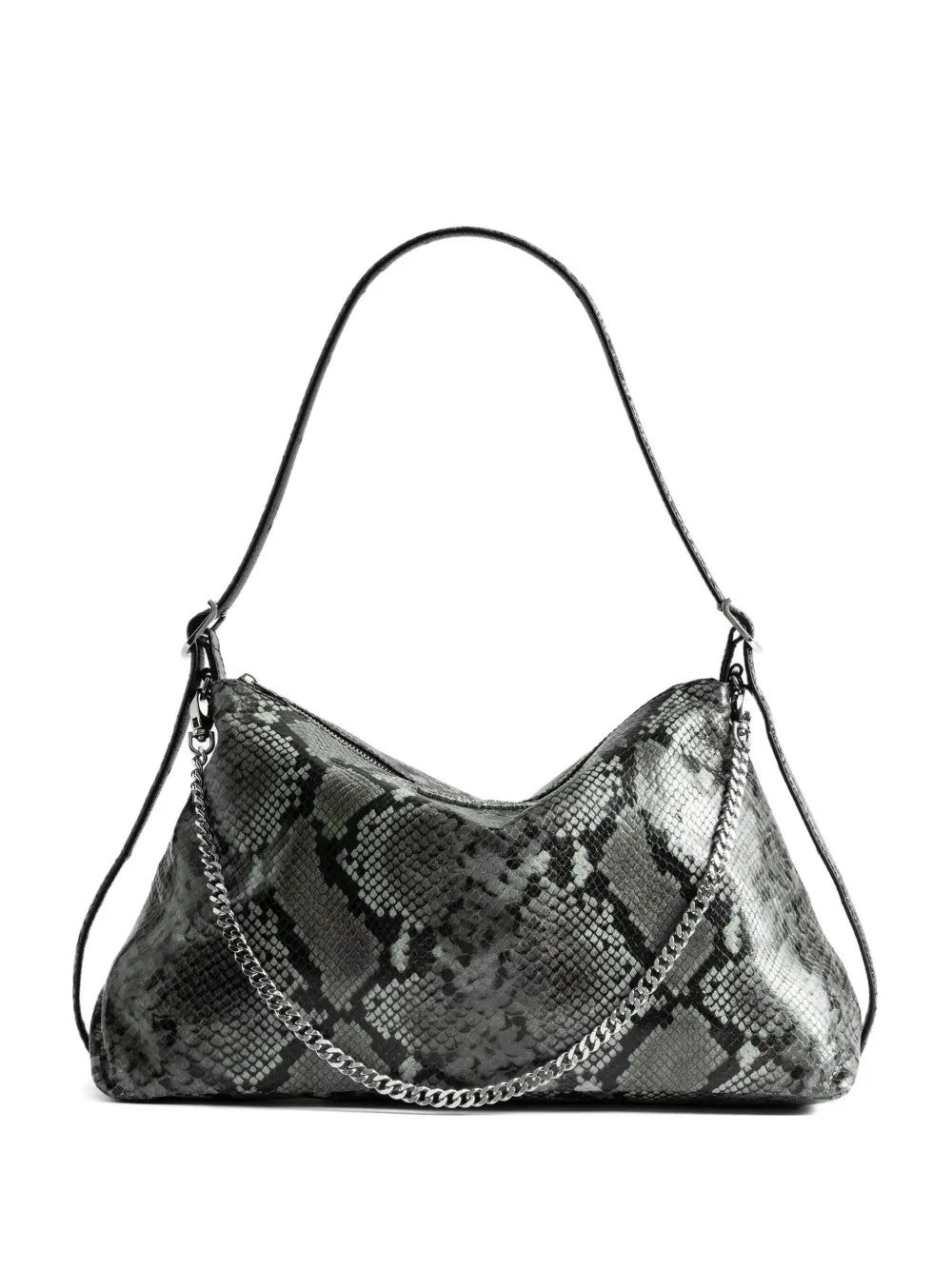 Zadigvoltaire Jim Wild Python Effect Shoulder Bag — Same as shown — Size One Size — Front View