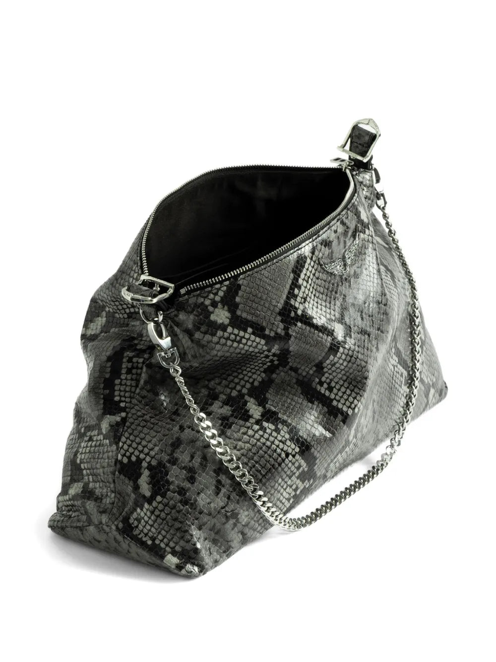 Zadigvoltaire Jim Wild Python Effect Shoulder Bag — Same as shown — Size One Size — Detail View