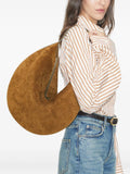 Tory Burch Balloon T Monogram Suede Shoulder Bag — Same as shown — Size One Size — Front View