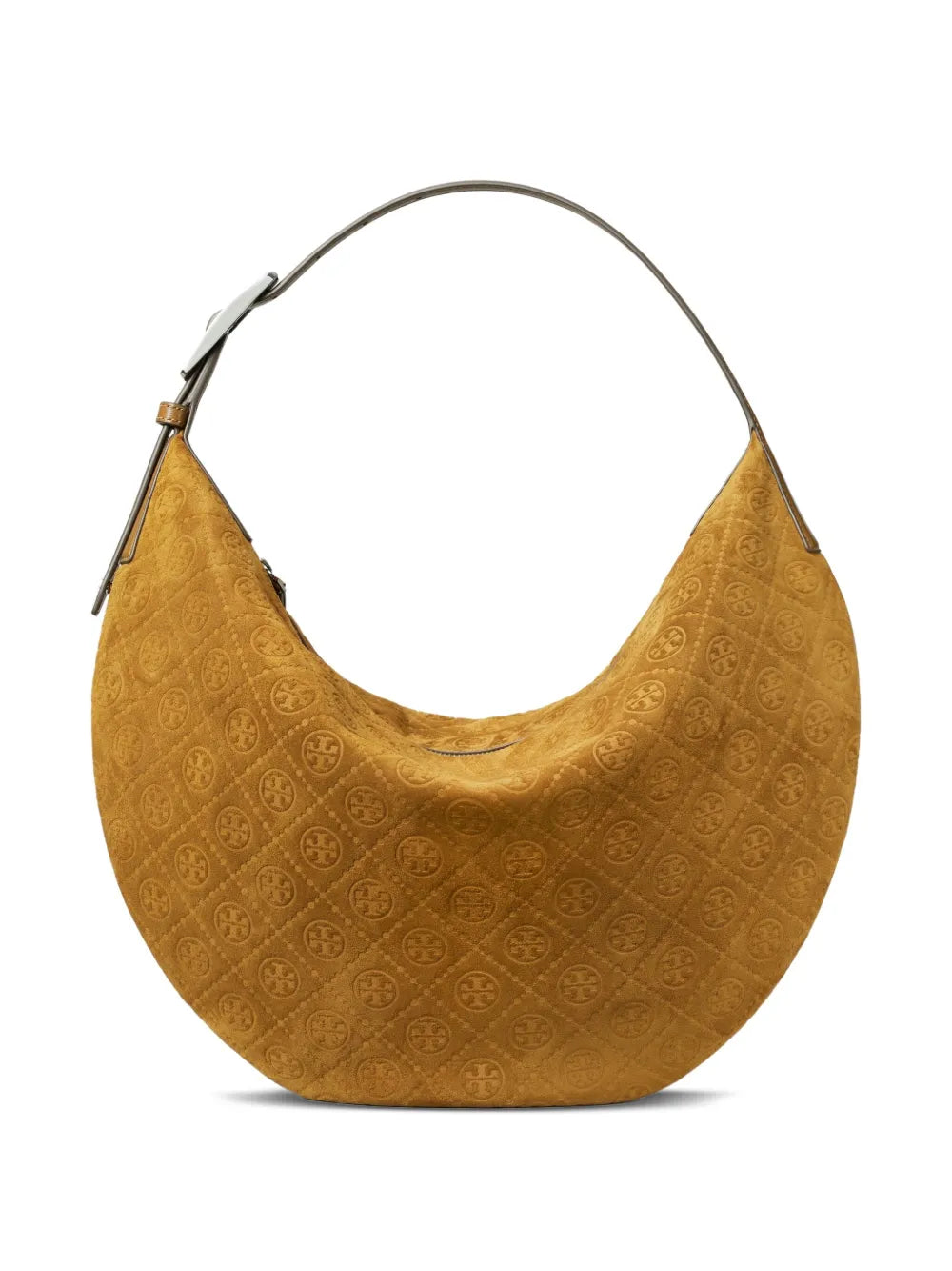 Tory Burch Balloon T Monogram Suede Shoulder Bag — Same as shown — Size One Size — Back View