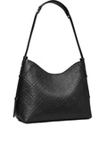 Tory Burch T Monogram Pebble Leather Shoulder Bag — Same as shown — Size One Size — Front View