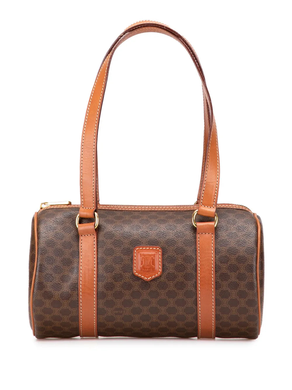 Celine Pre Owned 1995 Macadam Coated Canvas Shoulder Bag — Same as shown — Size One Size — Front View