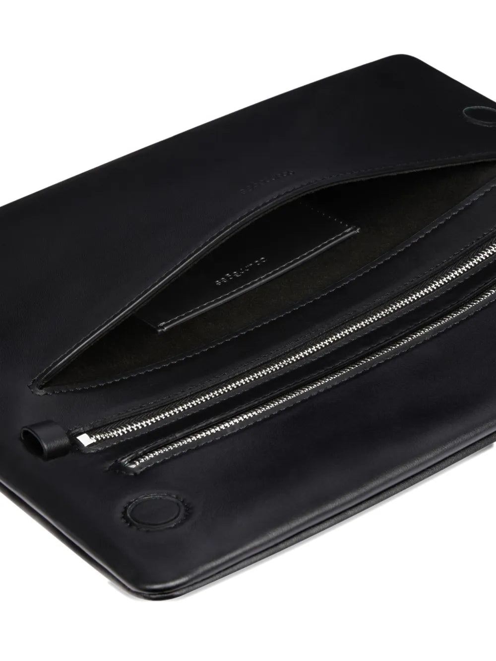 Courreges Leather Flap Clutch — Same as shown — Size One Size — Top View