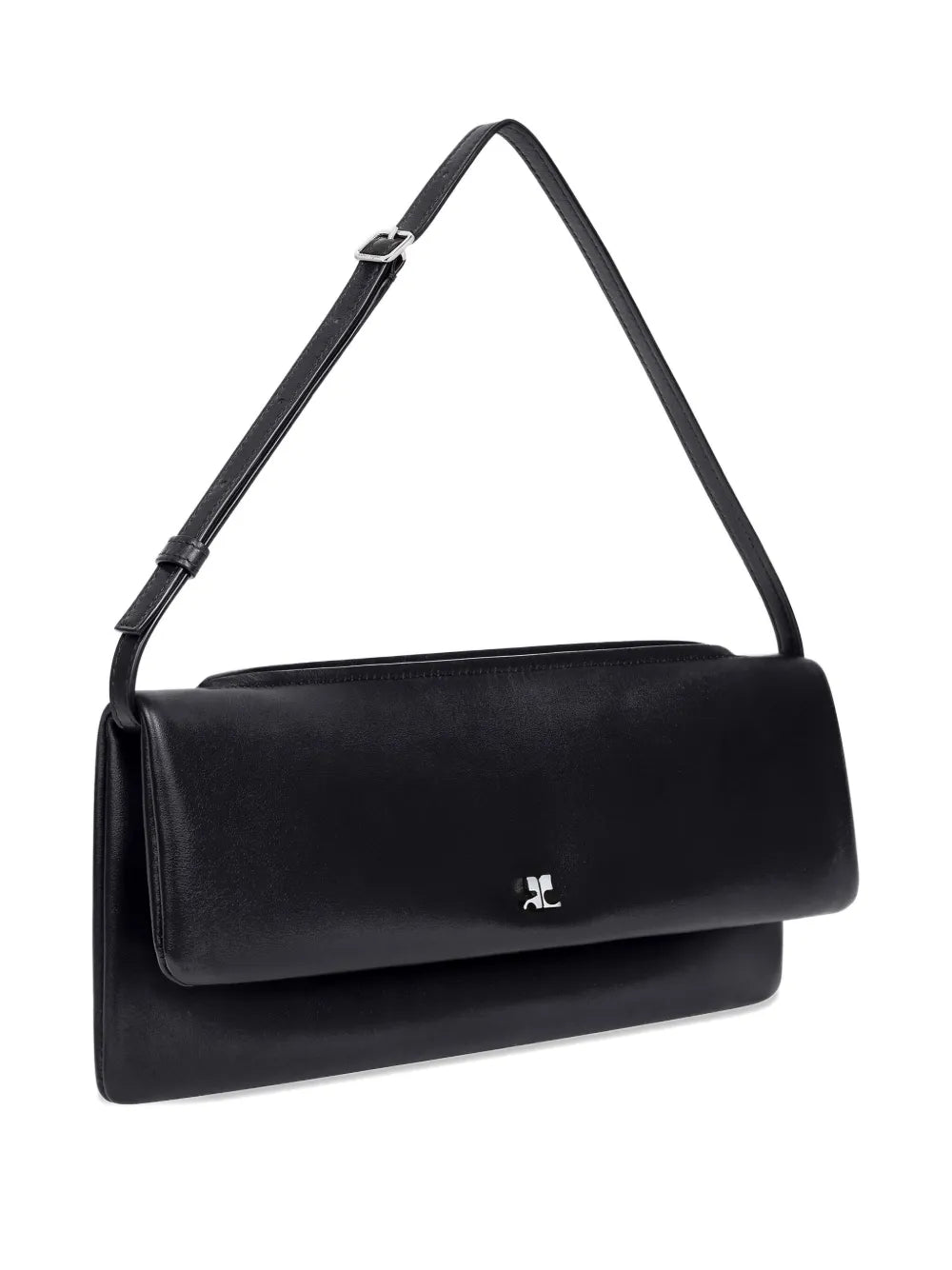 Courreges Leather Flap Clutch — Same as shown — Size One Size — Detail View