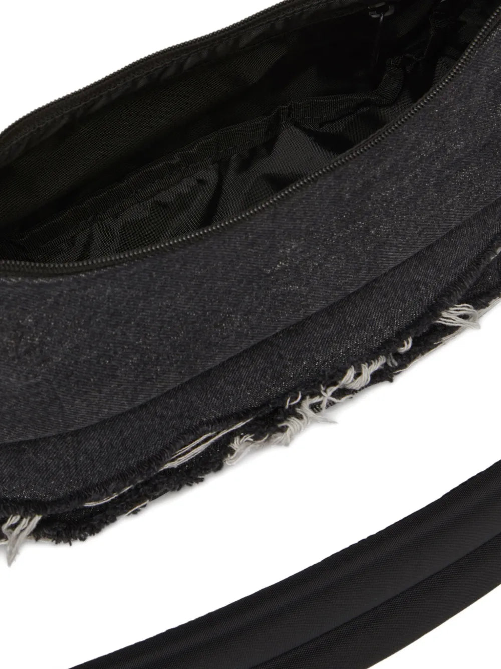 Diesel X Eastpak Frayed Denim Shoulder Bag — Same as shown — Size One Size — Top View