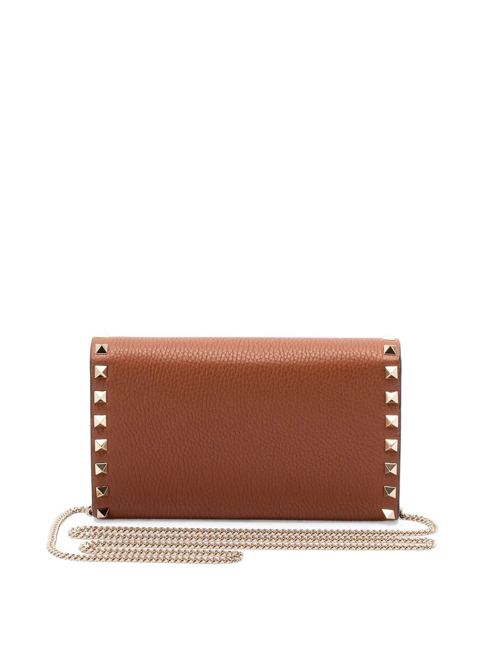 Valentino Garavani Rockstud Leather Chain Shoulder Bag — Same as shown — Size One Size — Side View