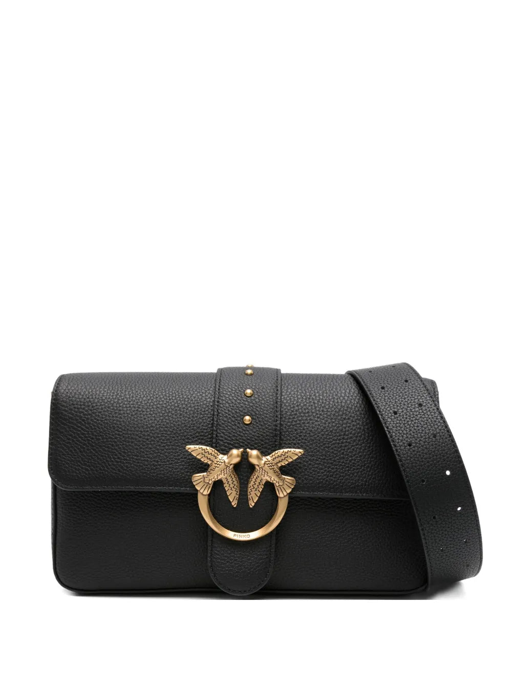 Pinko Love Studded Shoulder Bag — Same as shown — Size One Size — Front View