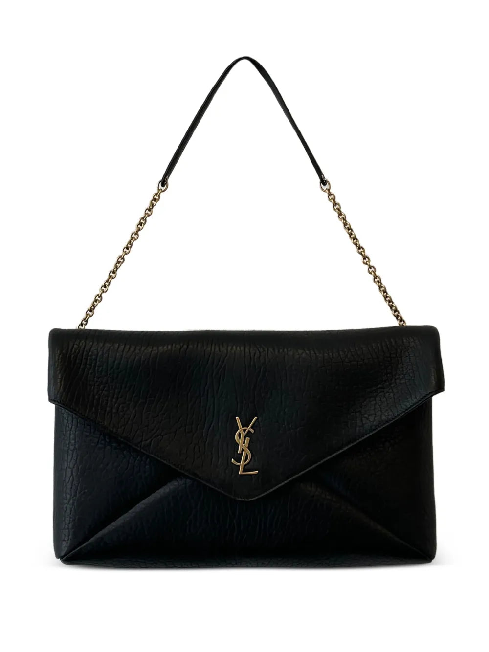 Saint Laurent Small Cassandra Logo Plaque Shoulder Bag — Same as shown — Size One Size — Front View