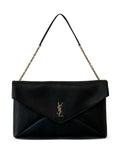 Saint Laurent Small Cassandra Logo Plaque Shoulder Bag — Same as shown — Size One Size — Front View