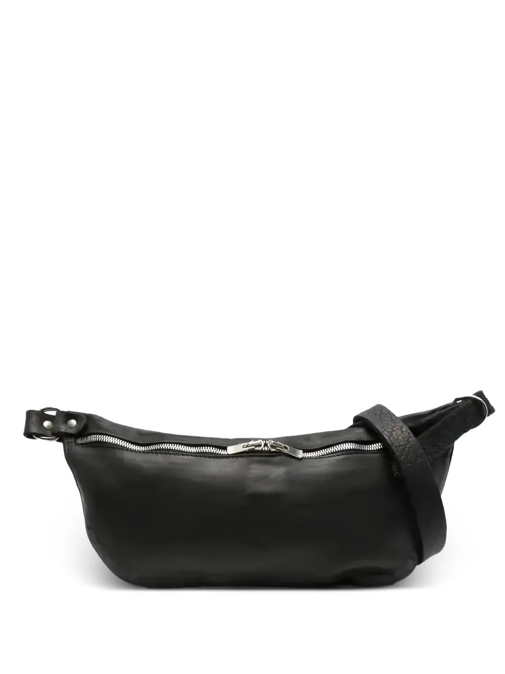 Guidi Zip Up Shoulder Bag — Same as shown — Size One Size — Front View