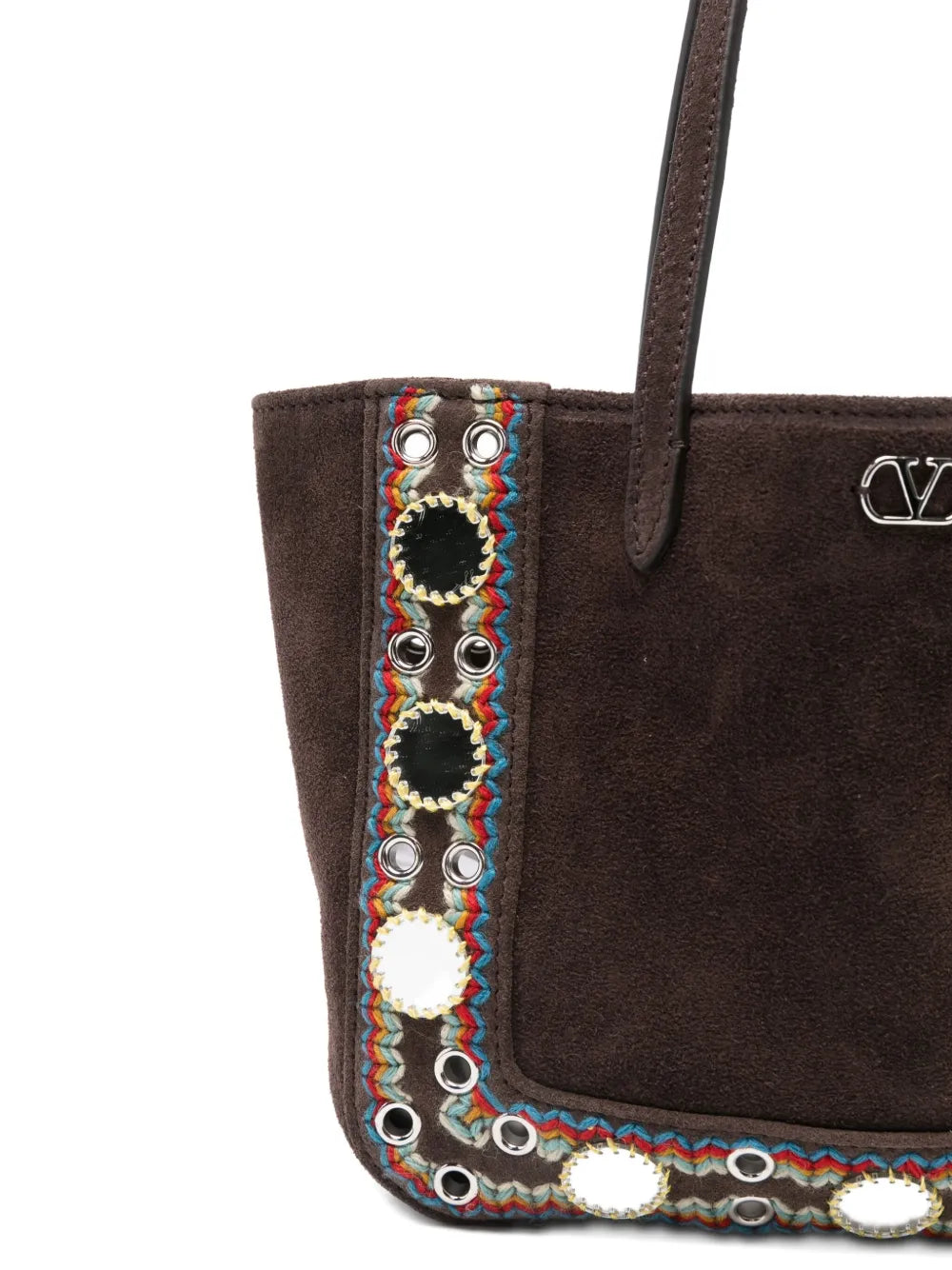 Valentino Garavani Nellcote Suede Shoulder Bag — Same as shown — Size One Size — Top View