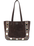 Valentino Garavani Nellcote Suede Shoulder Bag — Same as shown — Size One Size — Front View