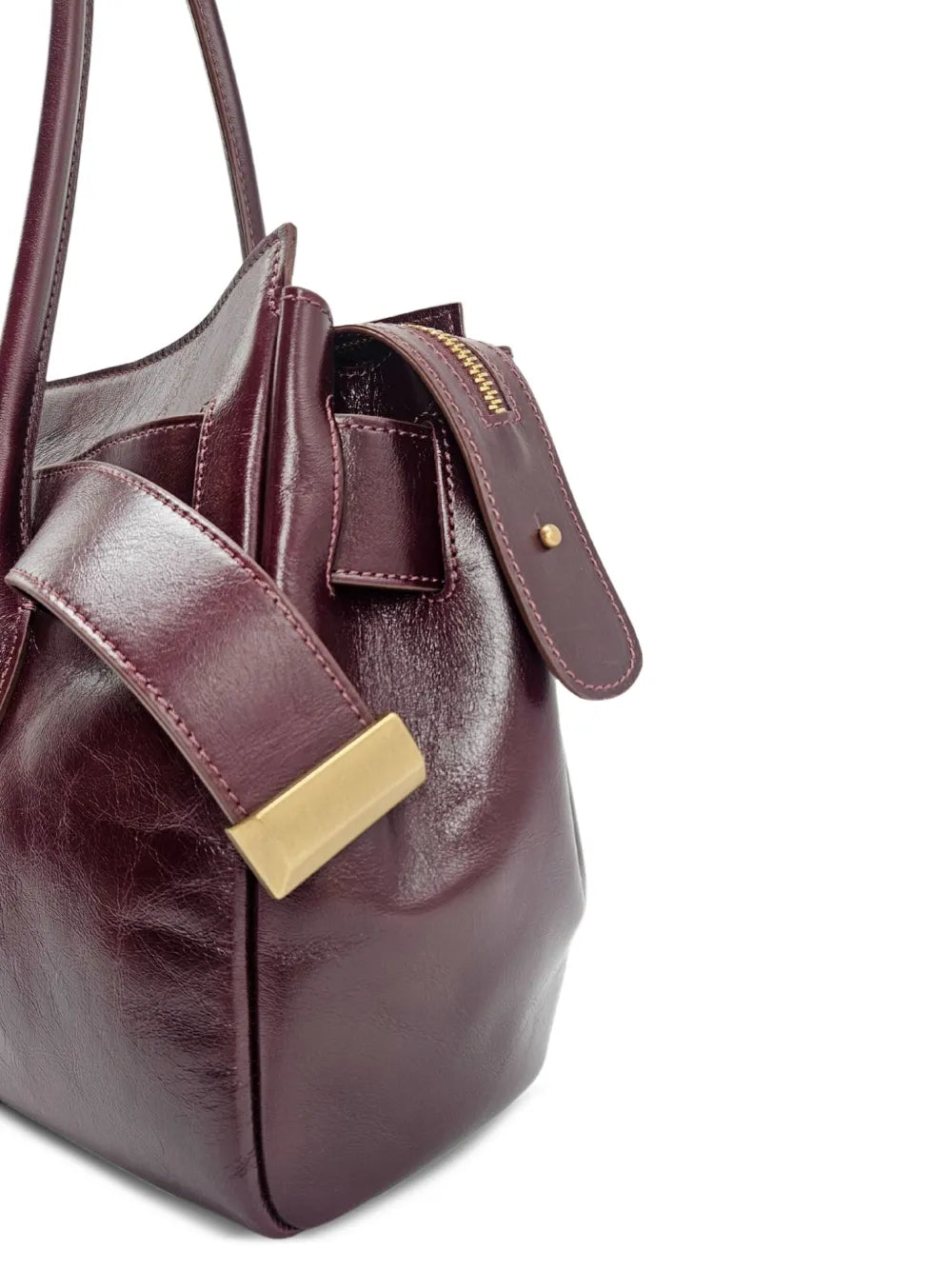 Roberto Festa Emeralda Leather Shoulder Bag — Same as shown — Size One Size — Top View