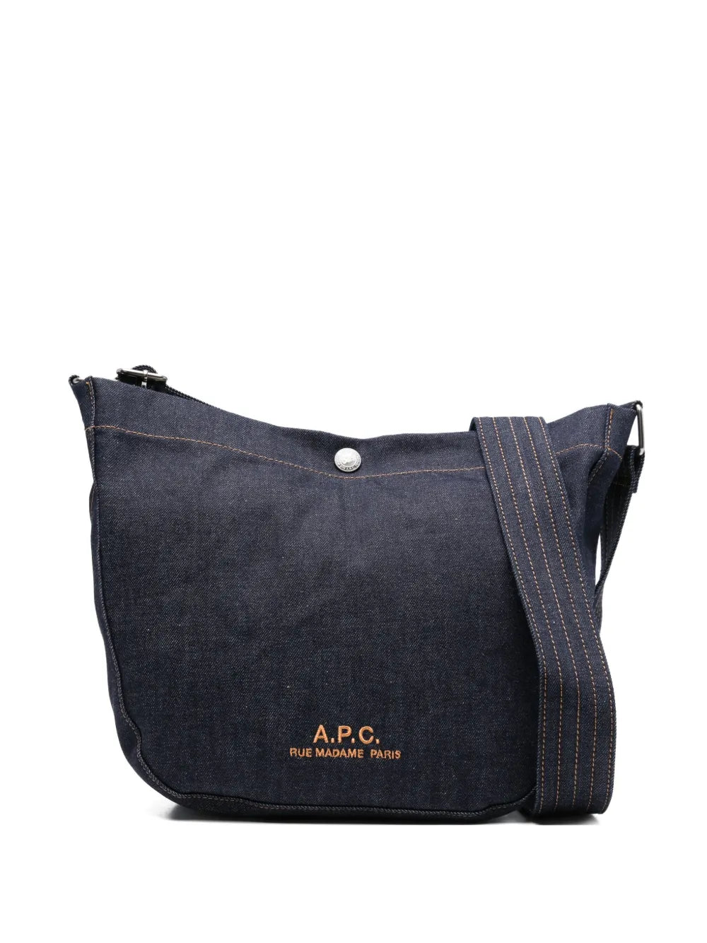 Apc Denim Shoulder Bag — Same as shown — Size One Size — Front View