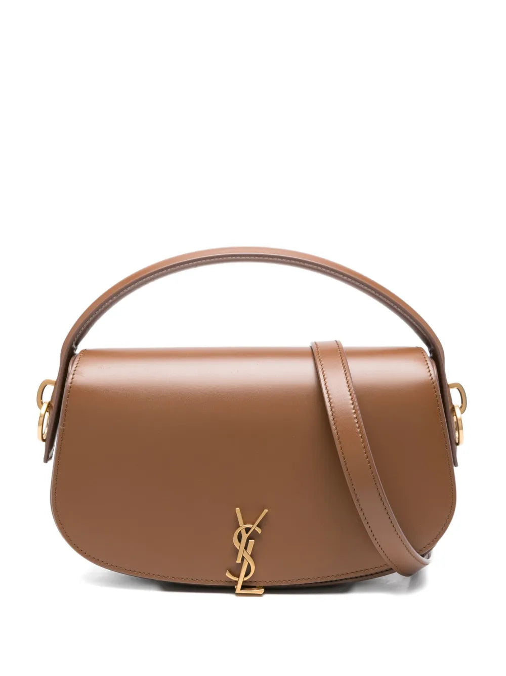 Saint Laurent Leather Shoulder Bag — Same as shown — Size One Size — Front View