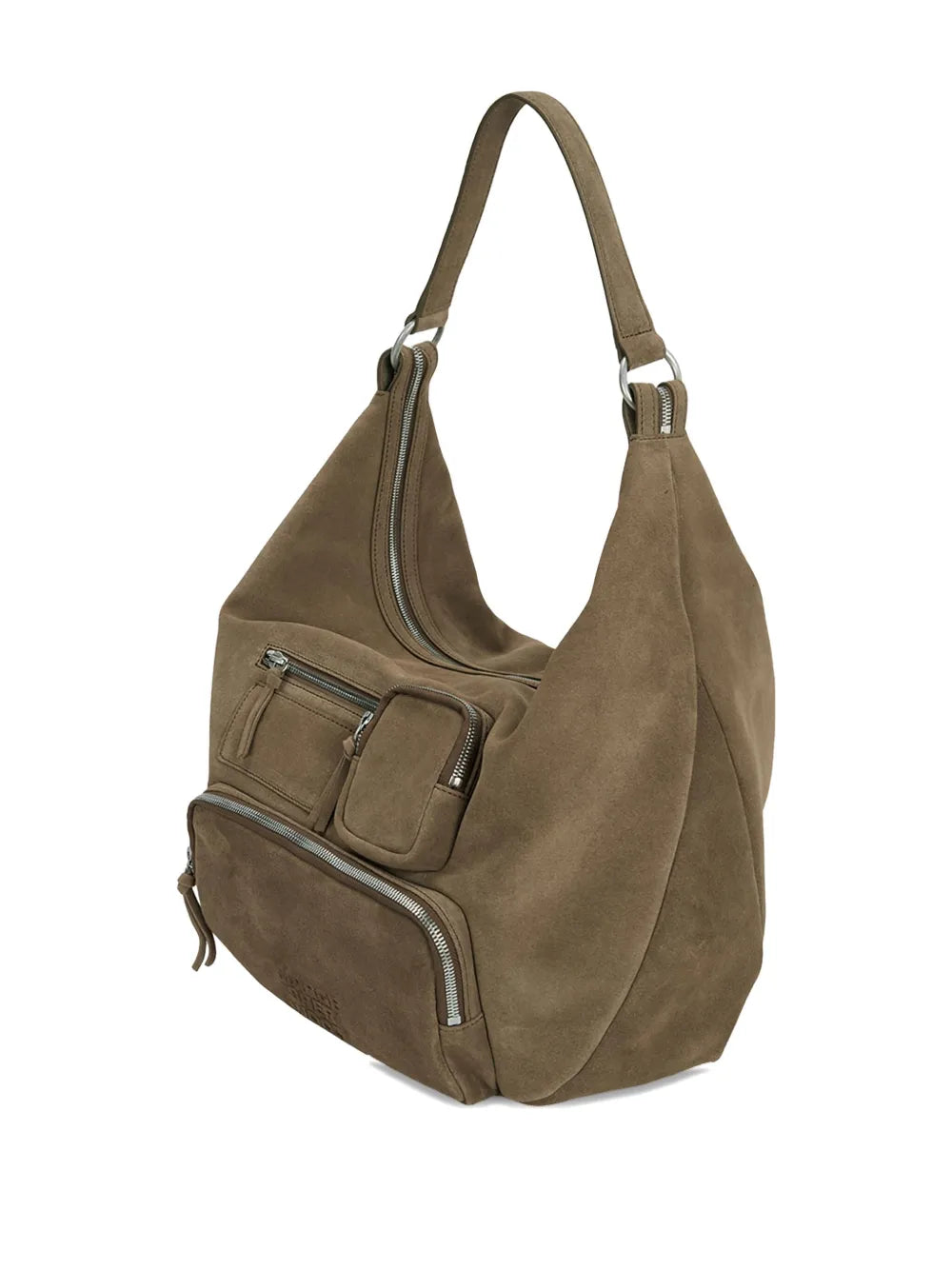 Marge Sherwood City Suede Zipped Shoulder Bag — Same as shown — Size One Size — Back View