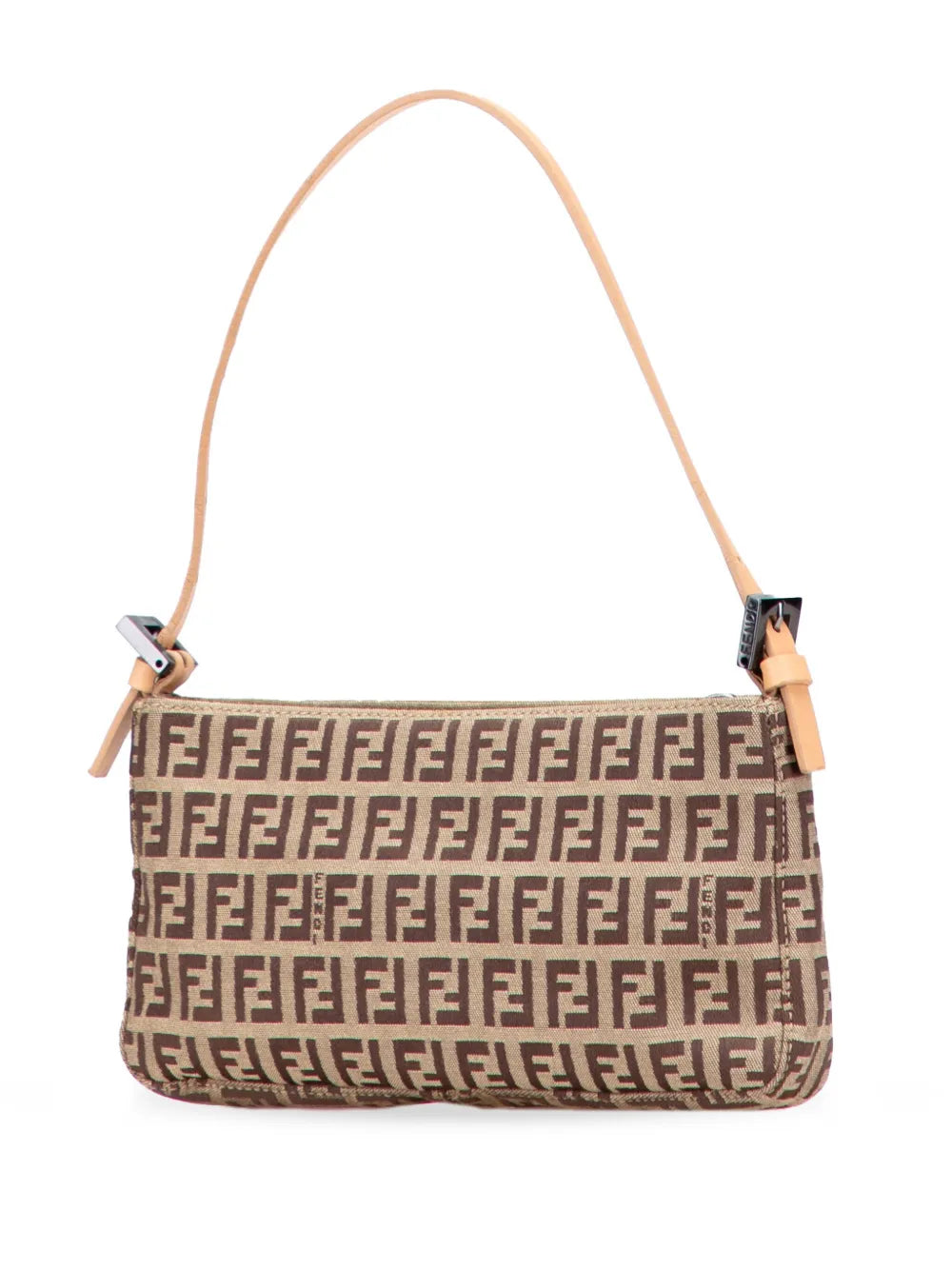 Fendi Pre Owned 2000 2010 Zucchino Canvas Pochette Shoulder Bag — Same as shown — Size One Size — Back View