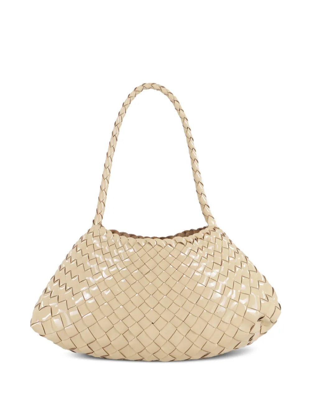 Dragon Diffusion Woven Leather Shoulder Bag — Same as shown — Size One Size — Front View