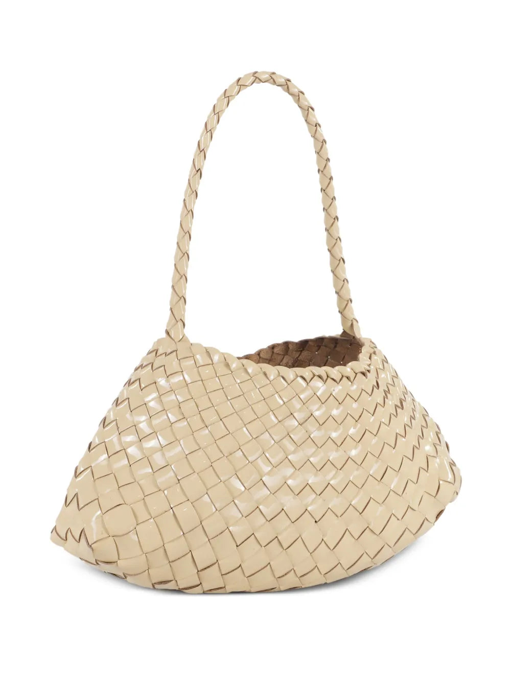 Dragon Diffusion Woven Leather Shoulder Bag — Same as shown — Size One Size — Back View