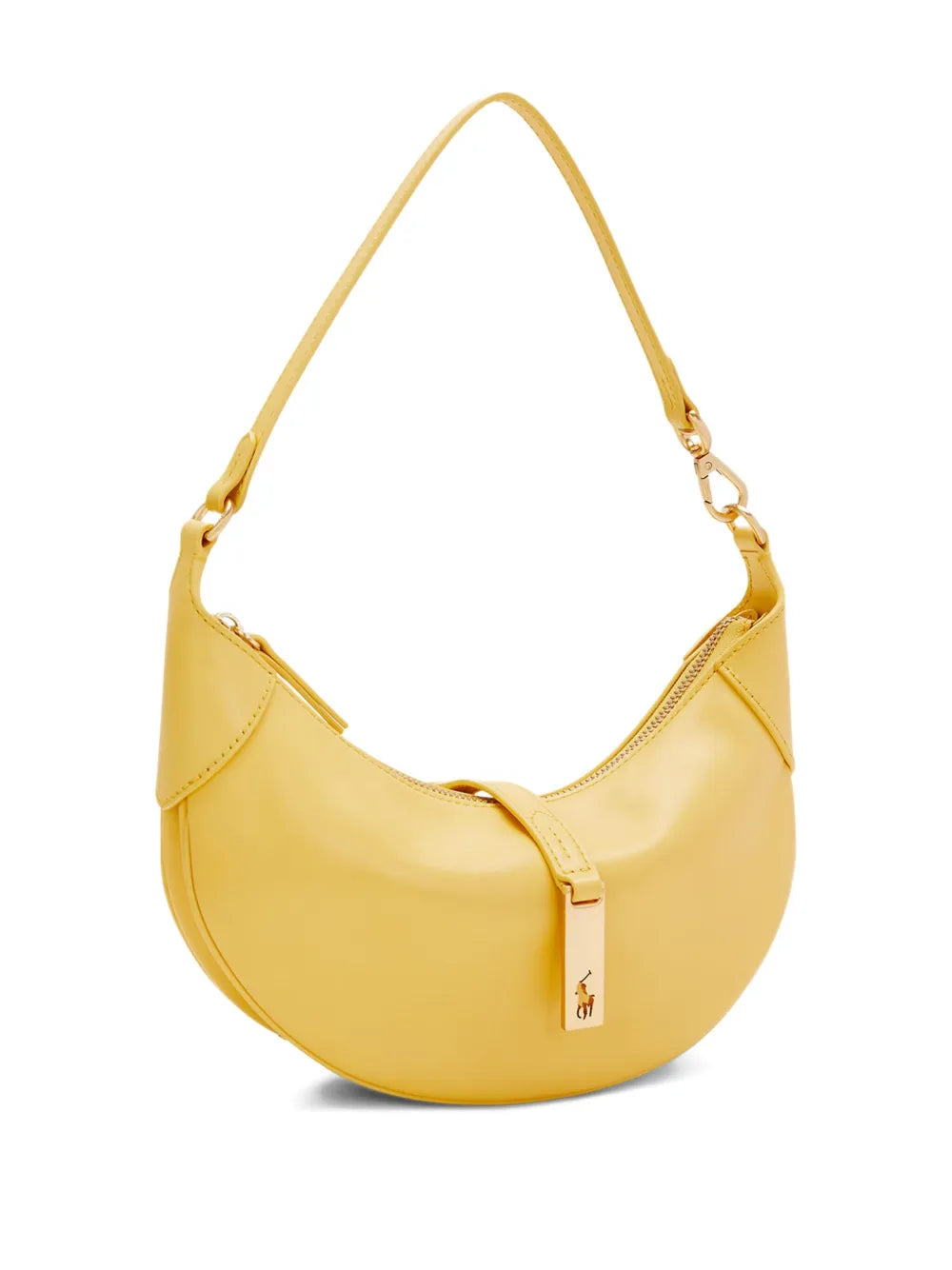 Polo Ralph Lauren Crescent Shape Leather Shoulder Bag — Same as shown — Size One Size — Side View