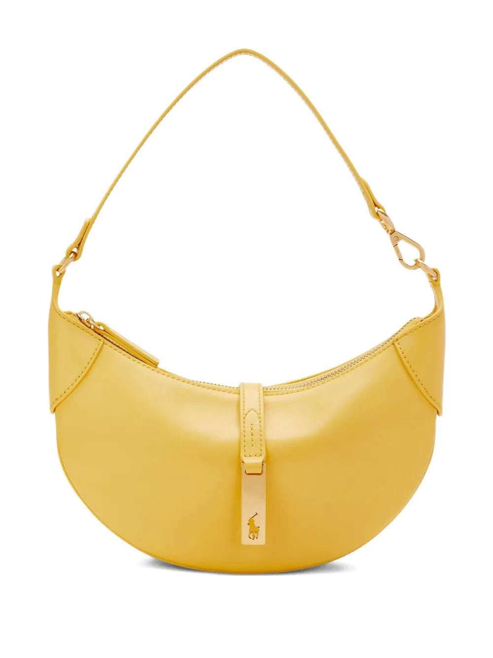 Polo Ralph Lauren Crescent Shape Leather Shoulder Bag — Same as shown — Size One Size — Front View