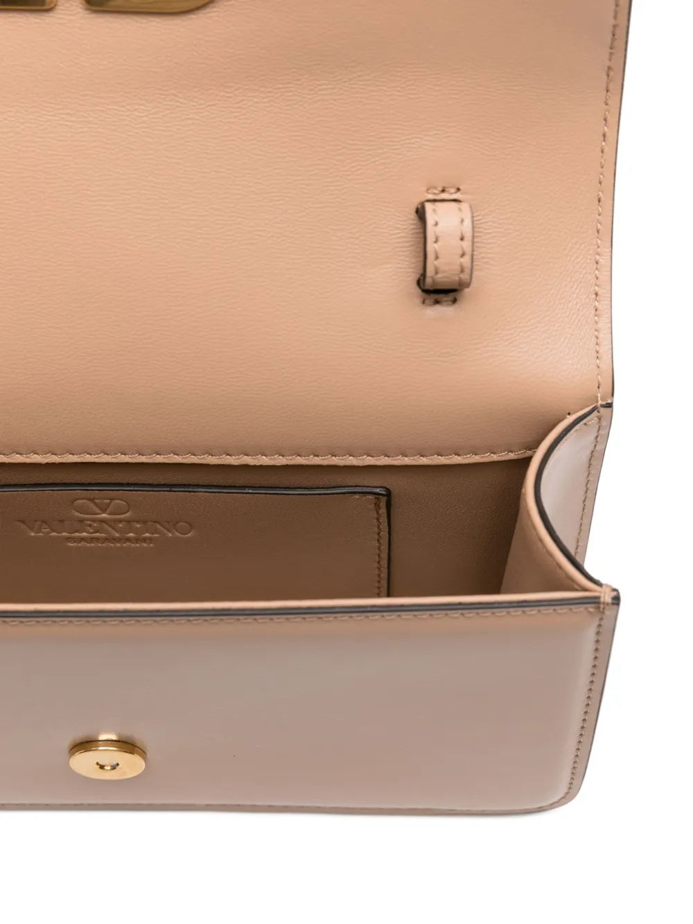 Valentino Garavani Vlogo Signature Leather Shoulder Bag — Same as shown — Size One Size — Detail View