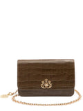 Isla Forever Crocodile Embossed Chain Mini Bag — Same as shown — Size One Size — Front View