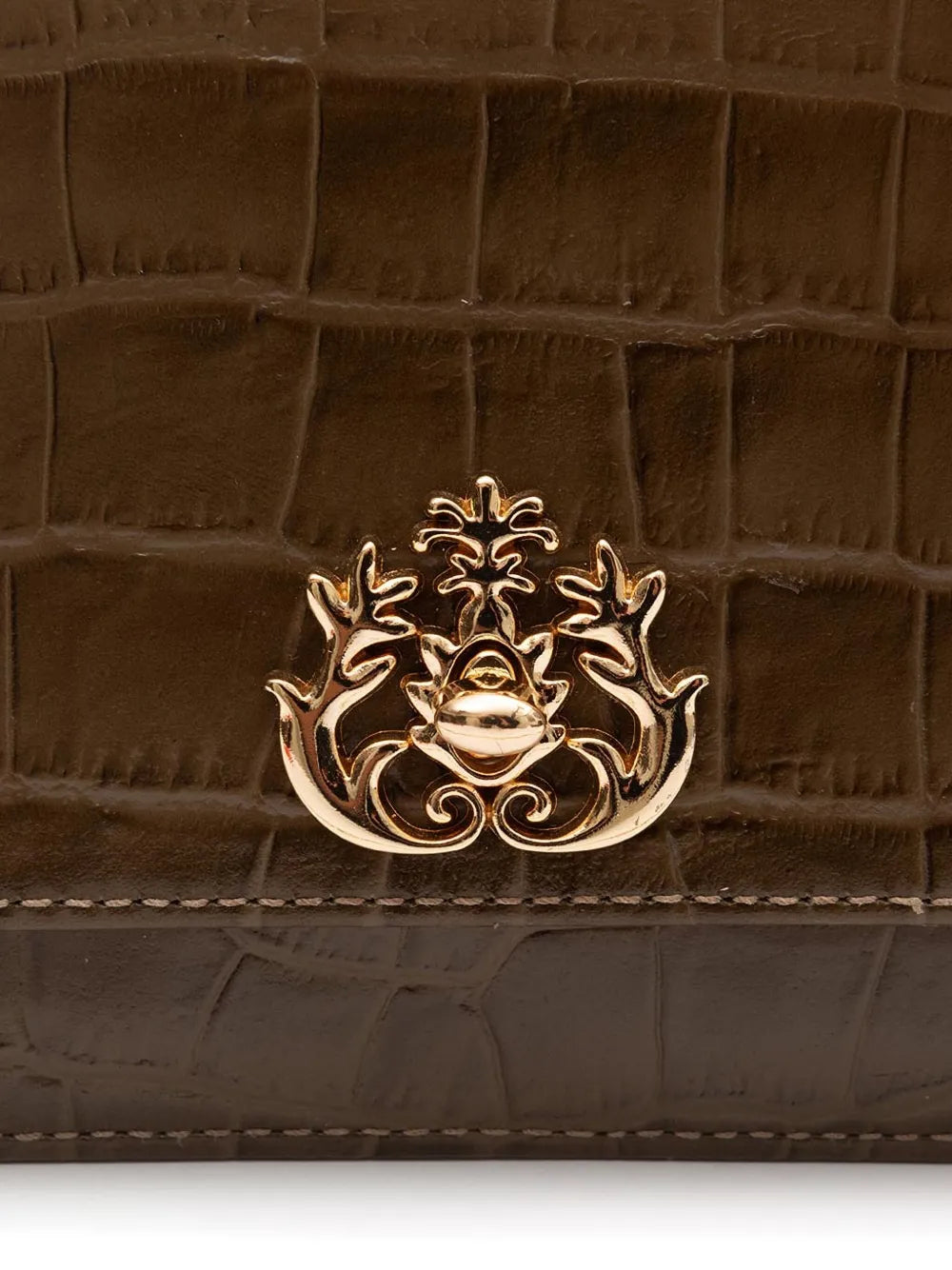 Isla Forever Crocodile Embossed Chain Mini Bag — Same as shown — Size One Size — Back View