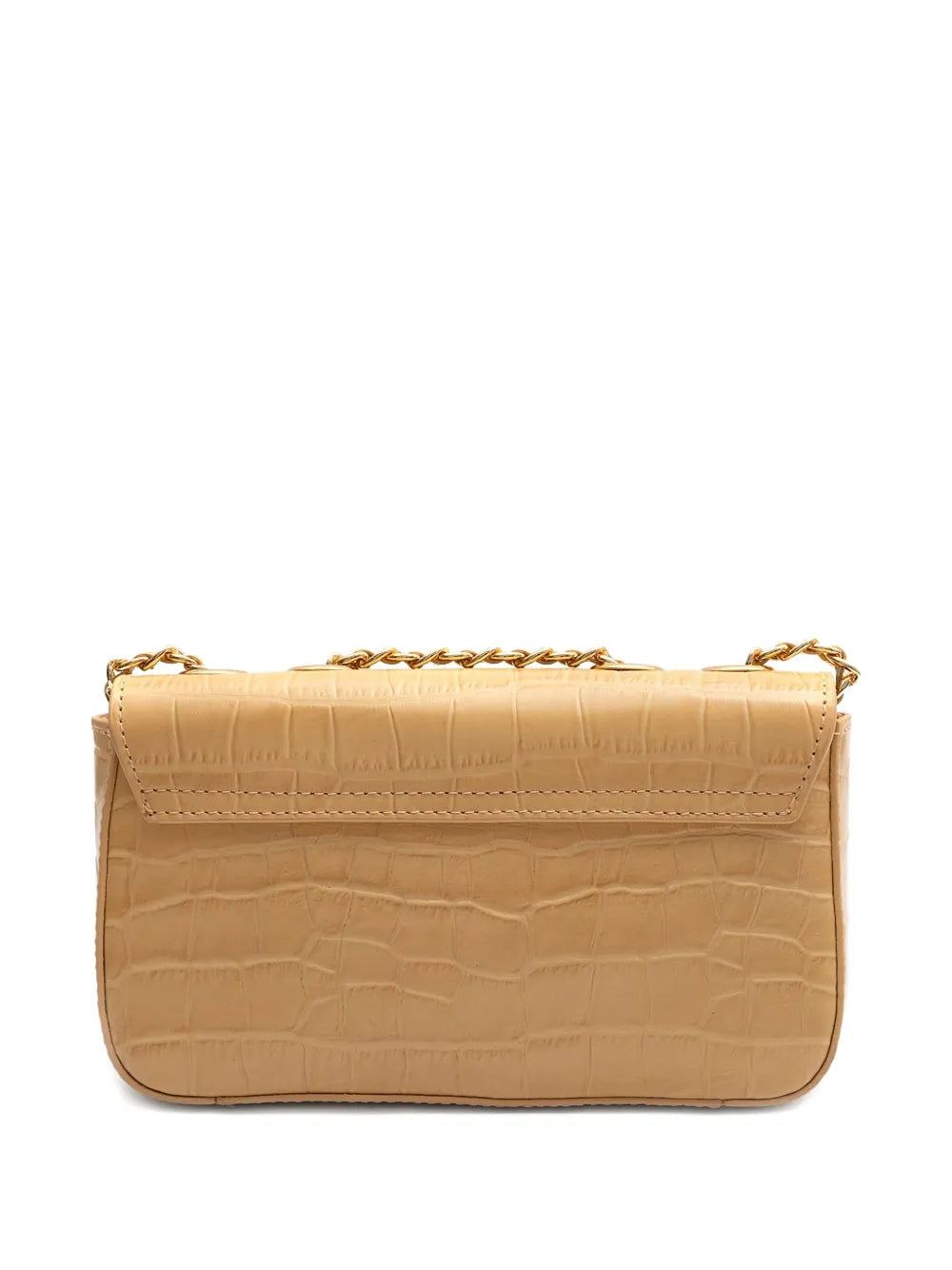 Isla Anne Crocodile Embossed Shoulder Bag — Same as shown — Size One Size — Side View