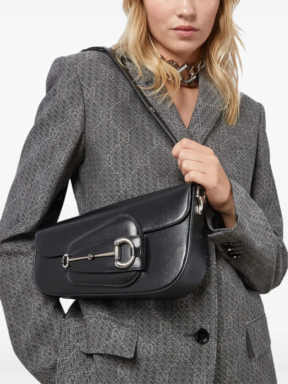 Gucci Horsebit Detail Shoulder Bag — Same as shown — Size One Size — Side View