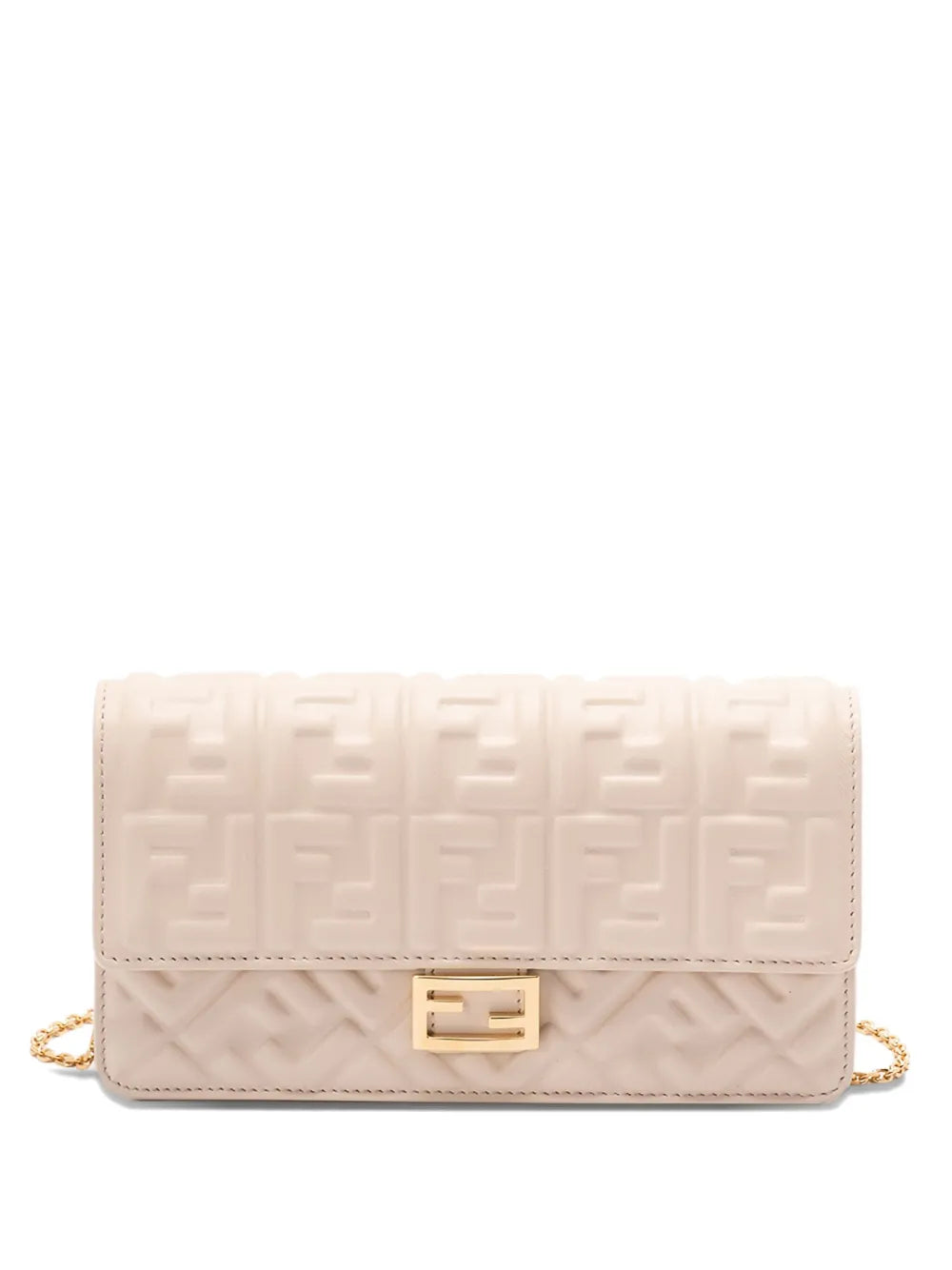 Fendi Wallet On Chain Baguette Clutch Bag — Same as shown — Size One Size — Front View