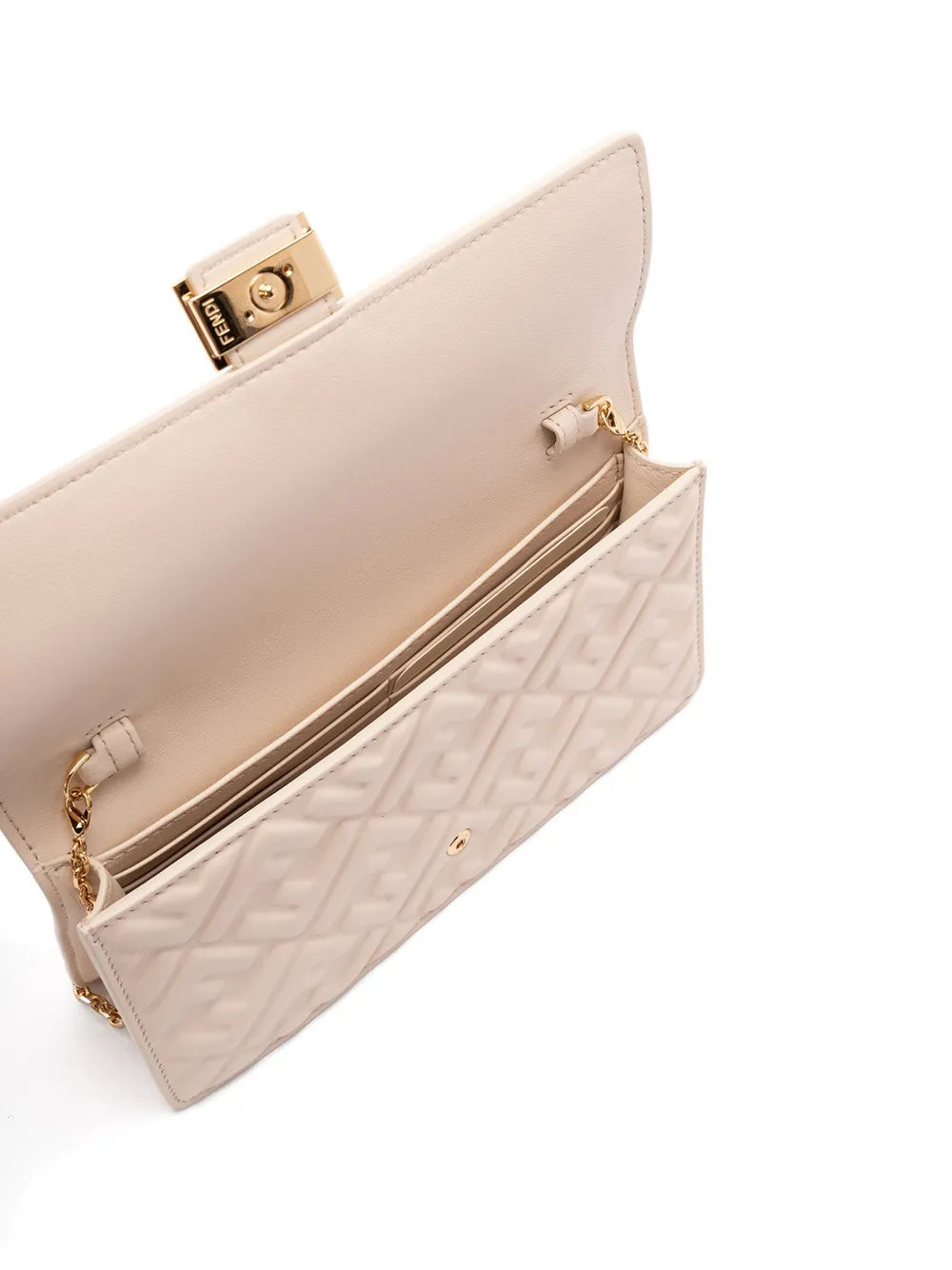 Fendi Wallet On Chain Baguette Clutch Bag — Same as shown — Size One Size — Detail View
