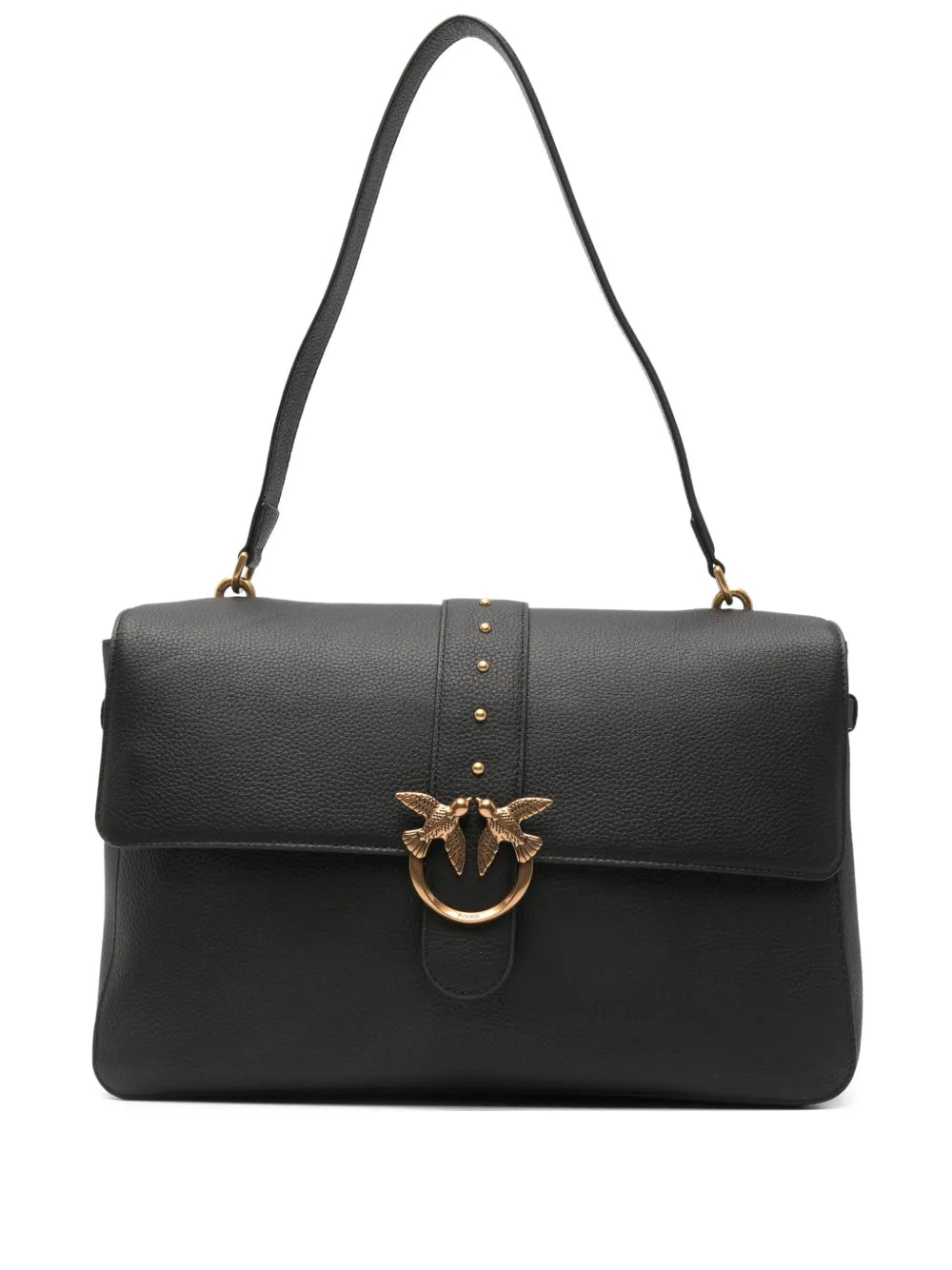 Pinko Love One Leather Shoulder Bag — Same as shown — Size One Size — Front View