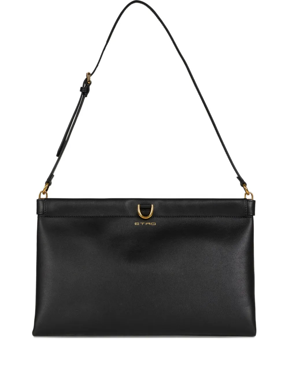 Etro Medium Talk Leather Clutch — Same as shown — Size One Size — Front View