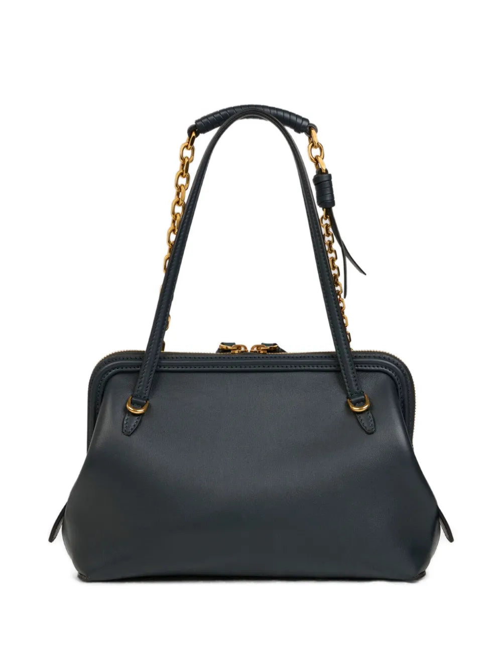 Etro Chain Strap Leather Shoulder Bag — Same as shown — Size One Size — Back View