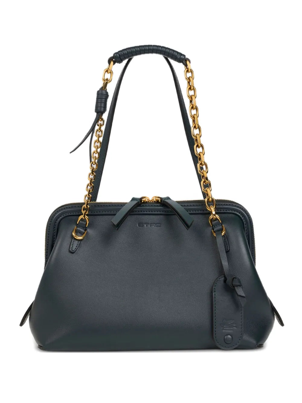 Etro Chain Strap Leather Shoulder Bag — Same as shown — Size One Size — Front View
